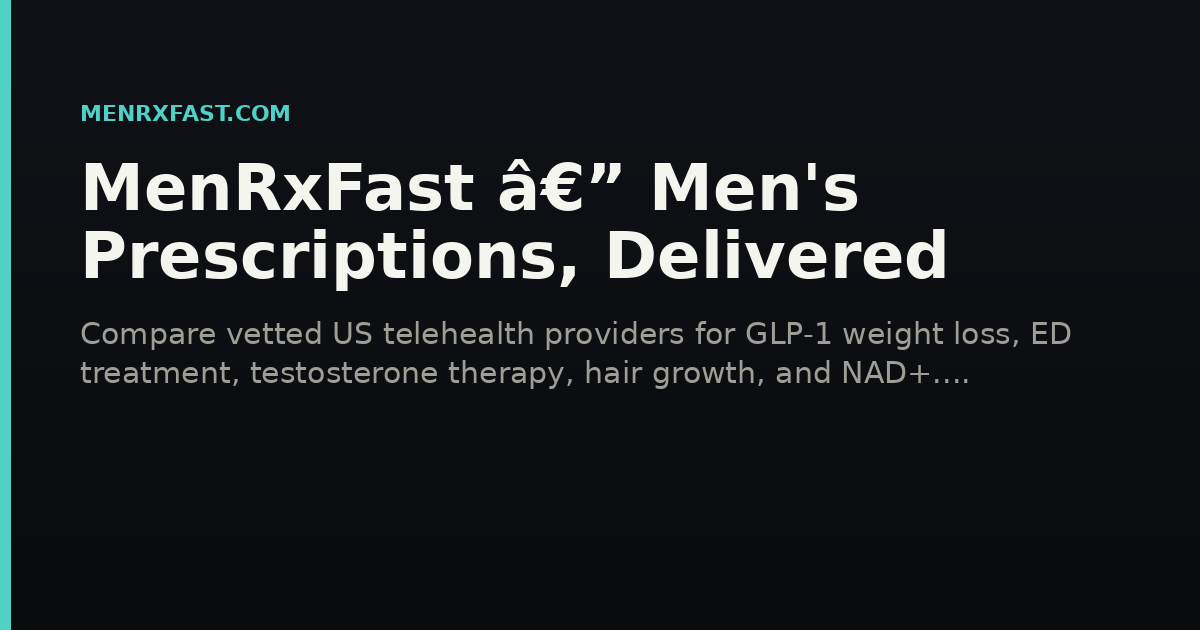 Isoline Ed Best Online ED Prescriptions in 2026 (Compared) | MenRxFast